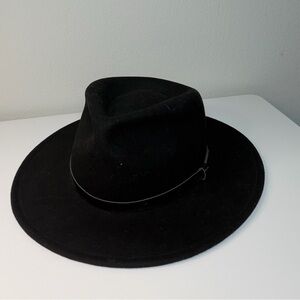 NWOT Scala Classic Black Wool Fedora